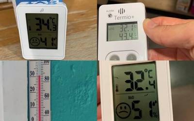 Laudio eta Amurrioko adinekoen egoitzetan 32-34 gradu artean erregistratu dituztela salatu dute