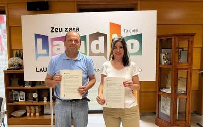 Laudioko Udalak eta Gurutze Gorriak lankidetza-hitzarmena berritu dute gizarte-programak garatzeko