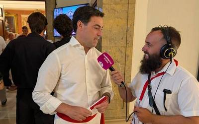 Imanol Pradales: "Sanferminetan ibilitakoa naiz, eta aurten lehen aldiz udaletxetik"