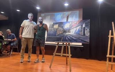 [ARGAZKI GALERIA] Enrike Renteria pintura lehiaketako sariak banatu dituzte