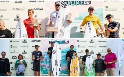 Garitaonandia eta Zenarrutzabeitia, Espainiako Surf Txapelketaren podiumean