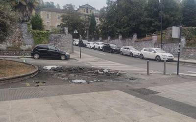 Edukiontzi batek su hartu du Bergaran
