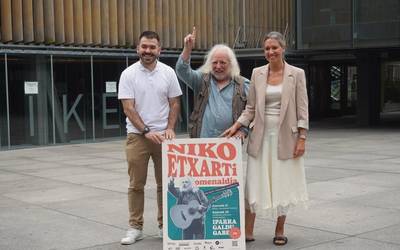 Niko Etxart omenduko dute Getxon, Iparra Galdu Gaberen 25. urteurrenean