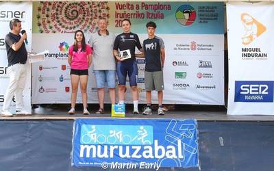 Benedettik irabazitako Iruñerriko Itzulian, Nahia Imaz podiumera