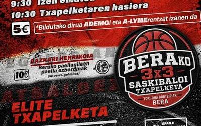 Berako 3x3 Saskibaloi Txapelketa Solidarioak jokatuko dituzte larunbat honetan