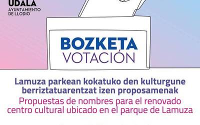 Laudiok kulturagune berriaren izena aukeratzeko bozketa herrikoia abiatuko du