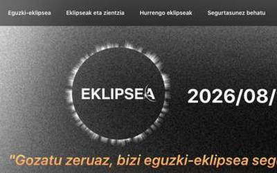 Eusko Jaurlaritzak abuztuaren 12an izango den eguzki-eklipsea ikusteko segurtasun-neurriak aurkeztu ditu
