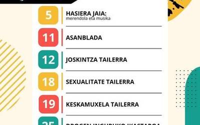 Gaztelekuak iraileko programazio berezia prestatu du gazteentzat