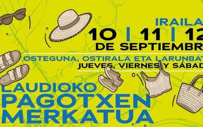 Laudioko pagotxen merkatua udako edizioarekin itzuliko da irailarean 10ean, 11n eta 12an