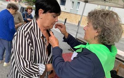 Alzheimer gaixotasunaz informatzen aritu dira gaur Afagi elkarteko kideak