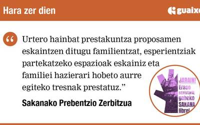 Familian hezten  laguntzea