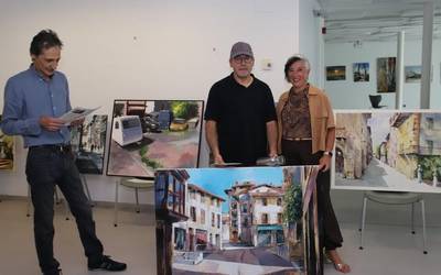 Fernando de Vicentek irabazi du 22. Oñatiko aire libreko pintura lehiaketa