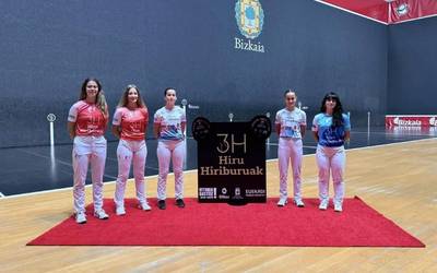 Hiru Hiriburuak txapelketako finalak jokatuko dituzte igandean Bilboko Bizkaia pilotalekuan