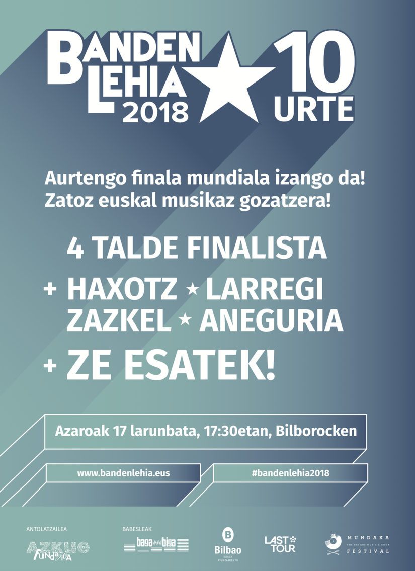 Banden Lehiak baditu finalistak: Belatz, Dekot, Zizel eta Nau