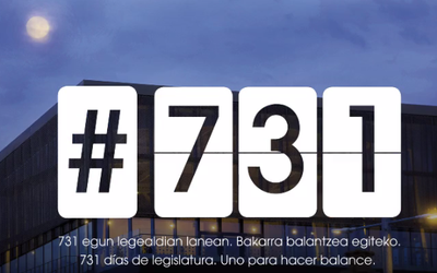 731 egun lanean legealdia hasi zenetik